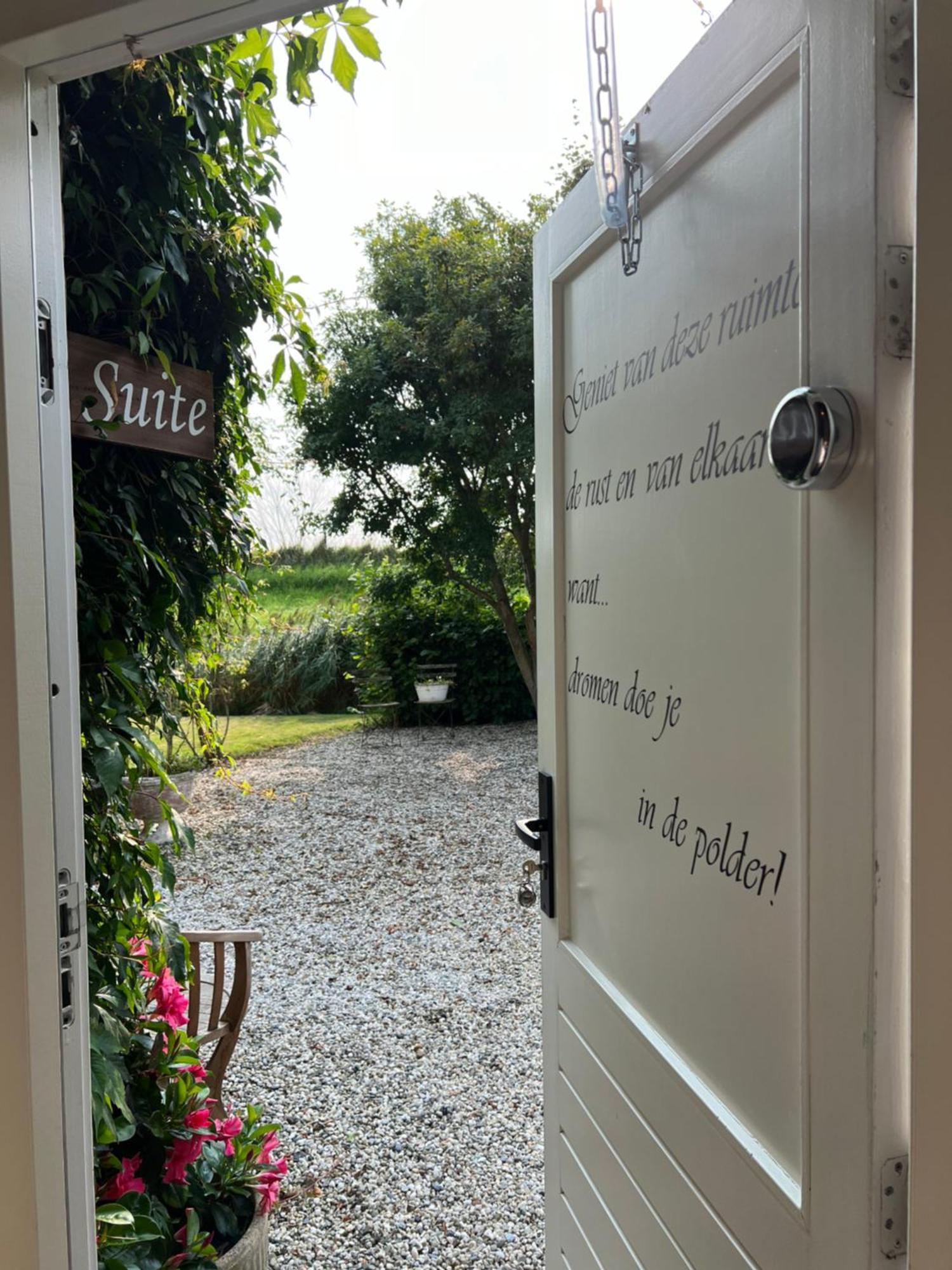 B & B 'Droom In De Polder De Suite Met Prive Sauna Arnemuiden Exterior foto